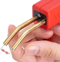 Электрический паяльник степлер Plastic Welding Gun H50 для пластика со скобами разных видов, Пистолет для пайки пластмассы и бамперов от сети 220V
