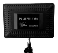 Professional Rectangular LED Lamp Fill Light PL-26 for Studio Photography, LED Spotlight for Photos and Videos with Hinged Head