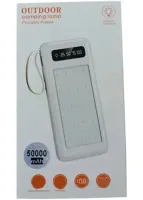 Портативное зарядное устройство Power Bank Z-05 50000 mah c набором 4 кабелей, Внешний аккумулятор зарядка с фонариком Type-C MicroUSB Lightning