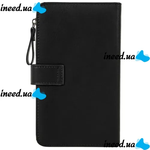 Женский кошелек клатч Baellerry Miracle JC224 Black с отделением для телефона на кнопке, Женское портмоне на 17 отделений для купюр и монет Черный