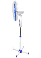 Напольный вентилятор WimpeX WX-1611 40 см stand fan 16" 100W с регулировкой высоты, Бесшумный вентилятор Вимпекс 100Вт на пол 3 скорости Белый