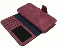 Женский замшевый кошелек Baellerry Forever N2345 Dark Red женское мини портмоне на 10 отделений для хранения купюр и мелочи Темно красный