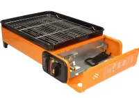 Настольная газовая гриль плита Blue Shield BDZ-290A 2200W на 1 конфорку, Одноконфорочная плитка барбекю с автоматическим пьезоподжигом и шампурами