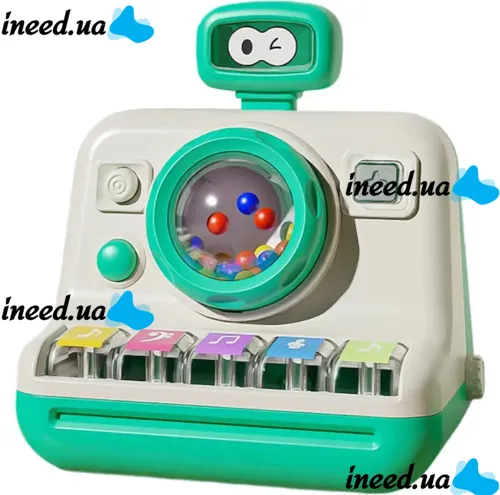 Montessori MSS-011 Children's Toy Piano with Light and Sound Effects, Beiyu Electronic Synthesizer with Simulated Camera Flash for Children