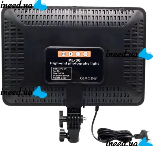 Светодиодная прямоугольная лампа Fill Light PL-36 LED с пультом ДУ для фото и видео съемки 50W, Светодиодный прожектор для студийной фотосъемки