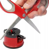 Точилка для ножей Knife Sharpener with Suction Pad механическая ножеточка профессиональный пластиковый станок для заточки кухонных ножниц на присоске