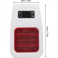 Настольный электрический обогреватель UKC PH-8006 900W с пультом ДУ и таймером, Керамический портативный тепловентилятор с дисплеем от сети Белый