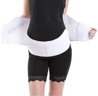 Elastic bandage Vitaly Prenatal Belt NJ-138 for pregnant women prenatal and postpartum, Breathable Belt for abdominal and back support with Velcro White