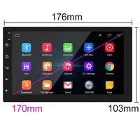 Универсальная автомагнитола MP5 CJ CP606 BT Android 8.0 2G-16G 2din плеер с USB и SD с короткой базой, Автомобильная магнитола проигрыватель в машину
