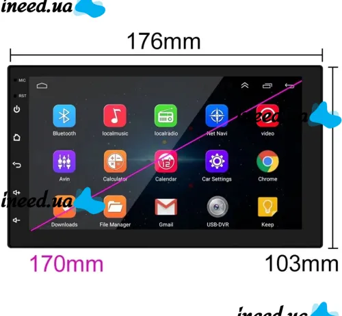 Универсальная автомагнитола MP5 CJ CP606 BT Android 8.0 2G-16G 2din плеер с USB и SD с короткой базой, Автомобильная магнитола проигрыватель в машину