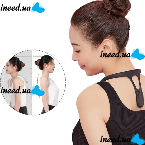 Умный корректор осанки Posture Device S910 с вибро напоминанием USB Корсет от сутулости с датчиком неправильного положения спины с вибрацией