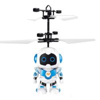 Летающий робот Robot Flying Aircraft VIATOYS PC520 летит за рукой, Индукционная летающая USB игрушка с сенсорным управлением от руки и подсветкой