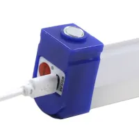 Аккумуляторная подвесная LED лампа Bailong BK-700 80W с магнитами и крючком 72 см, Аварийный USB фонарь светильник от аккумулятора T700 для кемпинга