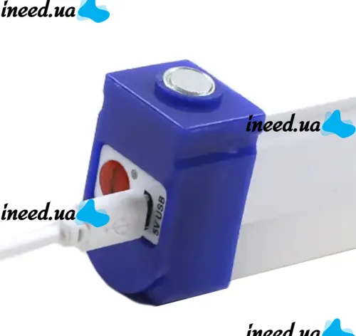 Аккумуляторная подвесная LED лампа Bailong BK-700 80W с магнитами и крючком 72 см, Аварийный USB фонарь светильник от аккумулятора T700 для кемпинга