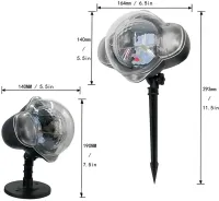Уличный лазерный LED проектор Christmas Snowfall Projector WL-808 Снегопад с пультом, Светодиодный новогодний дискошар, Новогодняя уличная подсветка 