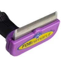 Фурминатор 6.8 см для вычесывания подшерстка у собак и кошек, Щетка FURminator для чистки шерсти животных 6.8 см с кнопкой, Щетка для груминга котов