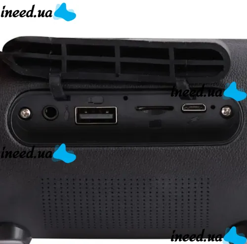 Беспроводная Bluetooth колонка T&G TG165C с RGB LED подсветкой и функцией Power Bank, Аккумуляторная блютуз акустика SPS UBL USB AUX для Android IOS