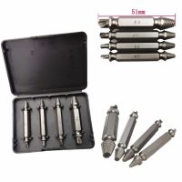 Набор экстракторов бит Easy Out Tool S2 4 шт в коробке, двухсторонние насадки для выкручивания сломанных, слизанных саморезов и болтов на шуруповерт