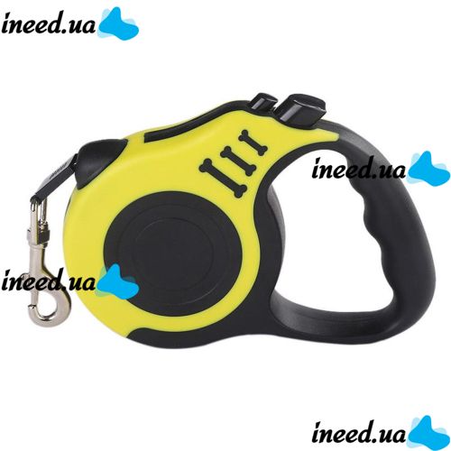 Автоматический выдвижной поводок рулетка Trox TR-30 для выгула собак 3м с блокиратором, Маленький поводок-рулетка для прогулок с собаками до 12 кг