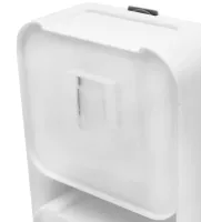 Настенный органайзер для мыла Flip Lid Drain Soap Box на 2 отсека с откидными крышками, Двойная навесная мыльница со сливом на стену в ванную