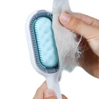 Универсальная щетка Pet Cleaning Hair LY-364 для сухого и влажного вычесывания собак и котов, Расческа для груминга животных с отсеком для воды