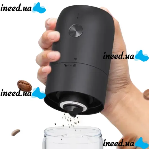 Беспроводная электрическая кофемолка Electric Coffee Grinder KMDJ-2A с регулятором помола, Аккумуляторная USB мельница для кофейных зерен MAG-640