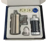 Проточный фильтр насадка на кран из нержавеющей стали Water Purifier ZSF-080 для очистки воды, Водяной фильтр для воды под кран 687-1 Серебристый