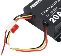 Автомобильный понижающий инвертор PowerOne Plus DC/DC 24v-12v 20A, Авто преобразователь напряжения GS-D20A 24В-12В постоянного тока, Автоинвертор