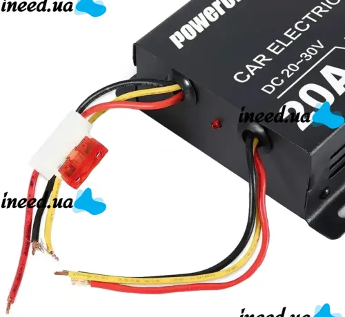 Автомобильный понижающий инвертор PowerOne Plus DC/DC 24v-12v 20A, Авто преобразователь напряжения GS-D20A 24В-12В постоянного тока, Автоинвертор