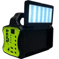 Автономная солнечная станция GDPlus GD-8076 Фонарь колонка с функцией Power Bank, Bluetooth, FM радио, MP3 и 4 LED лампочки с солнечной панелью