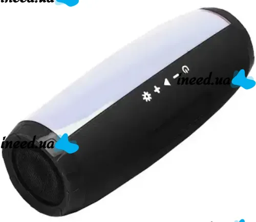 Беспроводная Bluetooth колонка T&G TG165C с RGB LED подсветкой и функцией Power Bank, Аккумуляторная блютуз акустика SPS UBL USB AUX для Android IOS