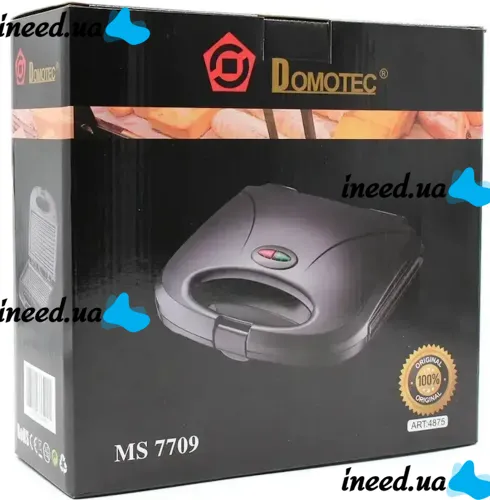 Сендвичница, бутербродница гриль Domotec MS-0709