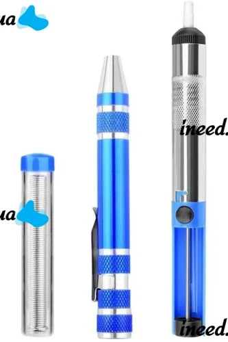 Набор инструментов для пайки Soldering kit 15 в 1 Паяльник Inspire KS908 с терморегулятором с мультиметром VC830L оловоотсосом и кусачками в чехле