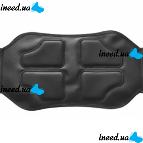 Електричний пояс-стимулятор для черевного преса Abdominal Toning Belt NY-82, масажер міостимулятор W24 для м'язів живота з 6 режимами від USB Чорний
