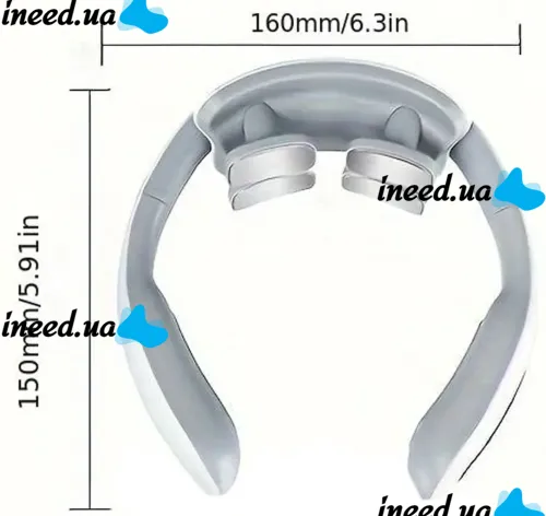 Электроимпульсный миостимулятор массажер для шеи Smart Neck Massage MD-066 с USB 1200 мАч, Многофункциональный электромассажер для мышц MD-061