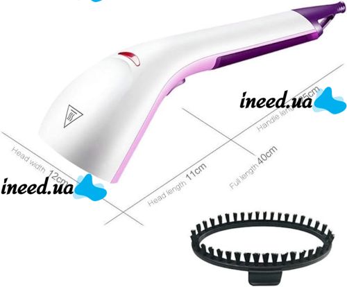 Ручной вертикальный отпариватель Sokany Hand Steamer YG-868 для одежды и штор с насадкой щеткой, Паровой утюг 1200W для дома, Пароочиститель от сети