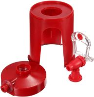 Mini Cooler for Plastic Bottle Fizz Saver, Soda Dispenser with Tap, Dispenser for Carbonated Drinks with Valve Red
