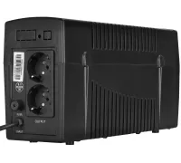 Аварийный бесперебойник ИБП S-Link SL-UP650 650VA 390w на 2 розетки Источник бесперебойного питания 7Ah для защиты от нестабильного электропитания