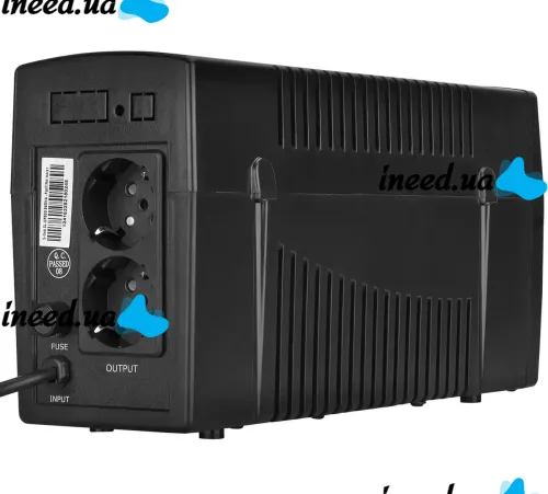Аварийный бесперебойник ИБП S-Link SL-UP650 650VA 390w на 2 розетки Источник бесперебойного питания 7Ah для защиты от нестабильного электропитания