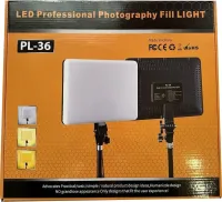 Светодиодная прямоугольная лампа Fill Light PL-36 LED с пультом ДУ для фото и видео съемки 50W, Светодиодный прожектор для студийной фотосъемки