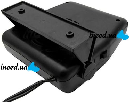 Автомобильный обогреватель салона от прикуривателя Auto Heater HJ-701 Fan 12 volt DC 150W, Тепловентилятор дуйка HJ701 для авто 150 Вт Черный