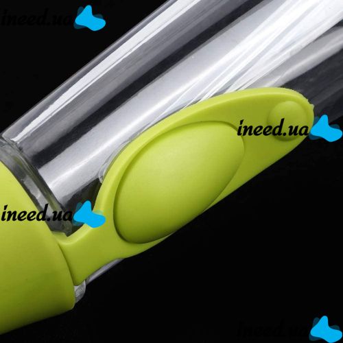 Многофункциональная щетка с дозатором для чистки и мытья посуды Automatic Liquid Cleaning Brush DMZ-8890, Щетка губка с насадками и ручкой Салатовая