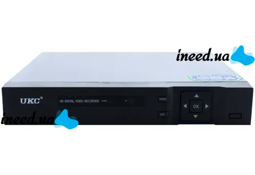 Проводной видеорегистратор DVR UKC CAD 1216 AHD 16 канальный, Сетевой IP Регистратор на 16 камер для видеонаблюдения и управления камерами Черный