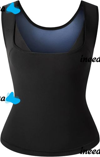 Женская утягивающая майка Sweat Shaper Women's для похудения с эффектом сауны, Майка сауна для занятия спортом для женщин M/L XL/XXL Черная