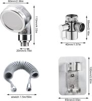 Душевая насадка на кран Mix Shower Mini с гибким шлангом и креплением на смеситель, Душевой комплект с адаптером аэратором для подключения душа