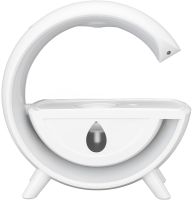 Anti-Gravity Humidifier T00K8 Nightlight Anti-Gravity Humidifier with RGB Light, Diffuser 350ml with USB drip effect White