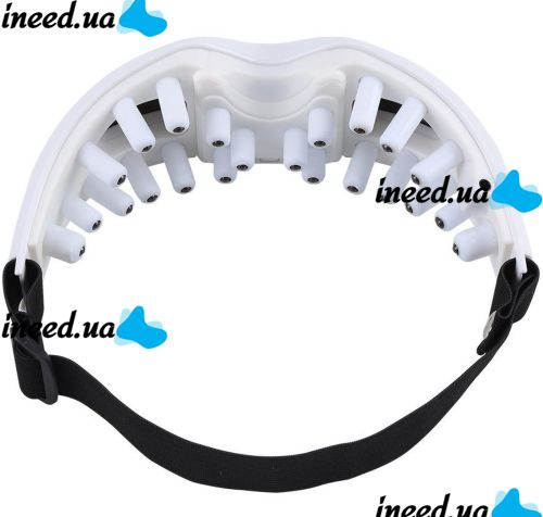 Магнитно акупунктурный массажер для глаз Healthy Eyes Massager KL-218, Массажные очки для зоны вокруг глаз 22 массажных пальчика, на батарейках Белые