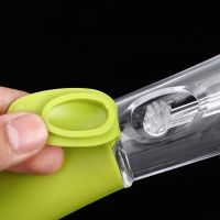 Многофункциональная щетка с дозатором для чистки и мытья посуды Automatic Liquid Cleaning Brush DMZ-8890, Щетка губка с насадками и ручкой Салатовая
