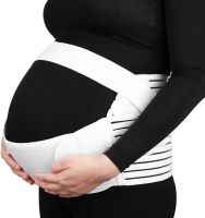Elastic bandage Vitaly Prenatal Belt NJ-138 for pregnant women prenatal and postpartum, Breathable Belt for abdominal and back support with Velcro White
