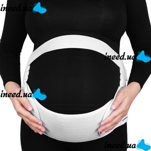 Elastic bandage Vitaly Prenatal Belt NJ-138 for pregnant women prenatal and postpartum, Breathable Belt for abdominal and back support with Velcro White